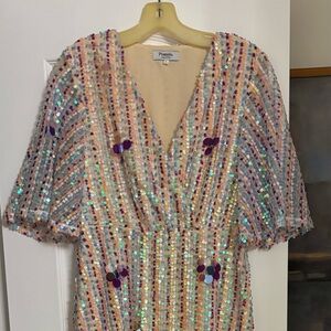 Pomelo Multicolor Sequin Dress